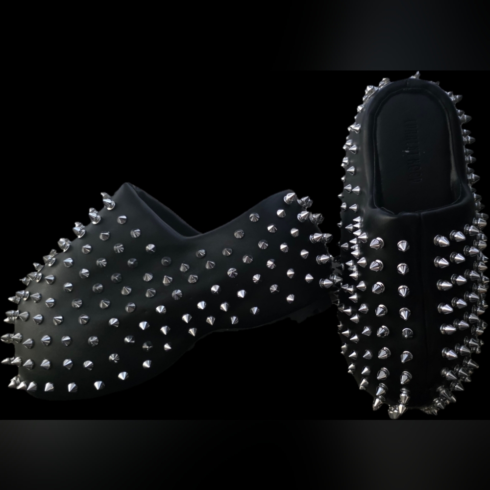 Current Mood × Dolls Kill Black Studded Women's Platform